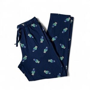 Polo Ralph Lauren Mens Navy Blue Polo‎ Bear Print Cotton Sleep Pants S Sleepwear